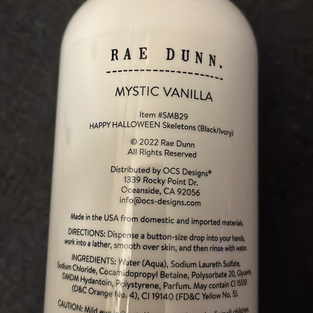 Rae Dunn Happy Halloween skeletons hand soap - Picture 3 of 4